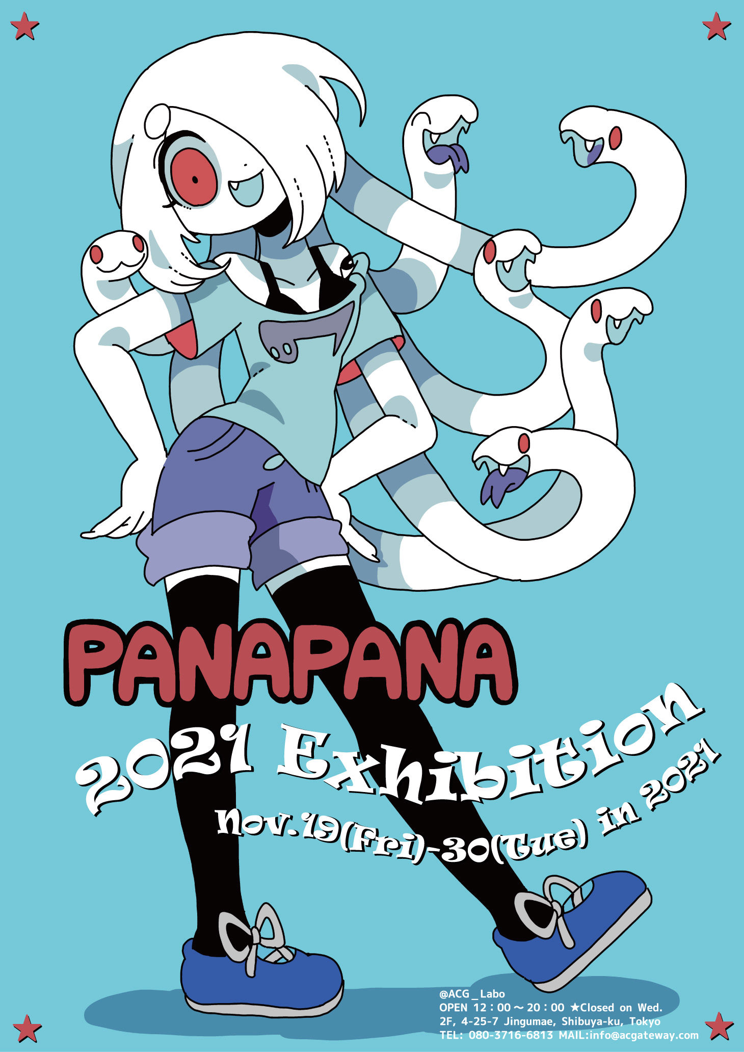 PANAPANA 個展 2025 ケントボード 未開封品 一点物 原画　② PANAPANA展2021』@ACG_Labo