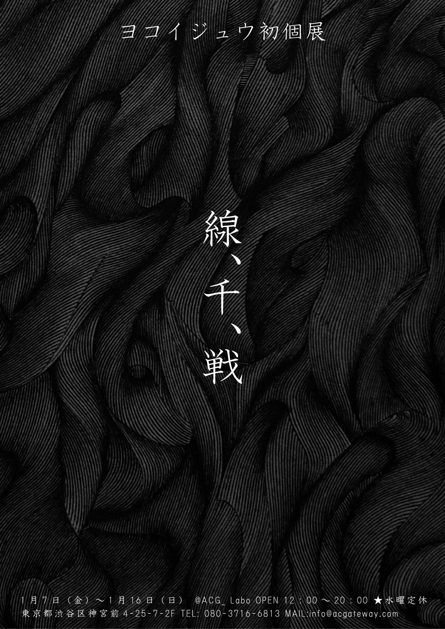 ヨコイジュウ初個展『線、千、戦』@ACG_Labo
